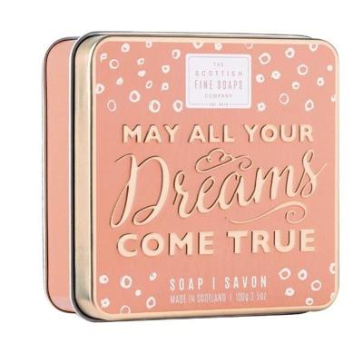 Scottish Fine Soaps Soap in a Tin Sweet Sayings May All Your Dreams Come True 100gr