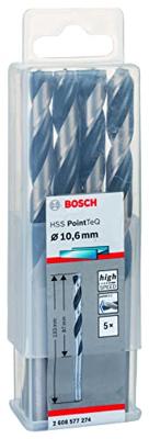 Bosch Accessories 2608577274 2608577274 Metaal-spiraalboor 10.6 mm 5 stuk(s) Bosch Accessories 2608577274 2608577274 Metaal-spiraalboor 10.6 mm 5 stuk(s)