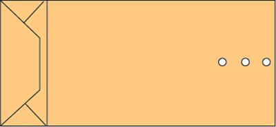 Envelop Quantore monsterzak 120x285x50mm 120gr/m2 br 250 stuks