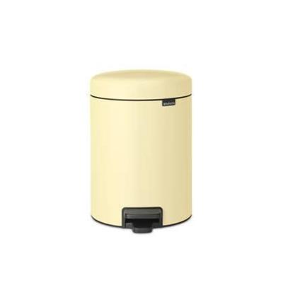 Brabantia pedaalemmer NewIcon 5 liter mellow yellow