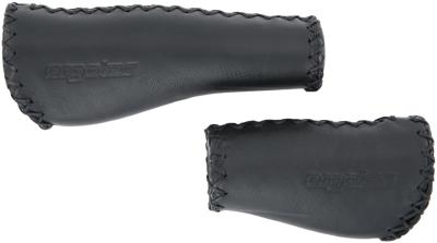 Ergotec handvatten monaco leer lang/kort zwart