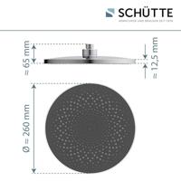 Hoofddouche Schutte Capri 26 cm Chroom/Antraciet Schutte - thumbnail