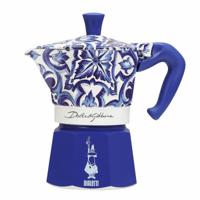 Italiaanse Koffiepot Bialetti MOKA D&G BLU MEDIT. 3T Blauw Aluminium 3 Koppar - thumbnail