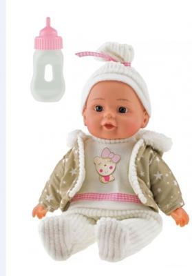 Toi-Toys Lovely baby babypop winterkleren en flesje