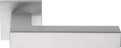 Formani Square LSQ3 deurkruk ongeveerd op rozet - mat RVS