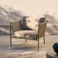 Kave Home Outdoor Fauteuil 'Zivia' Staal en touw - thumbnail