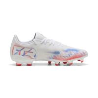 PUMA Future 8 Play Gras / Kunstgras Voetbalschoenen (MG) Wit Felrood Blauw - thumbnail