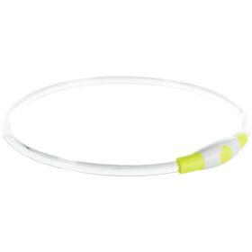 TRIXIE HALSBAND USB FLASH LIGHT LICHTGEVEND OPLAADBAAR GROEN 40X0,8 CM