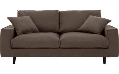 Goossens Bank Jonas grijs, stof, 2,5-zits, urban industrieel