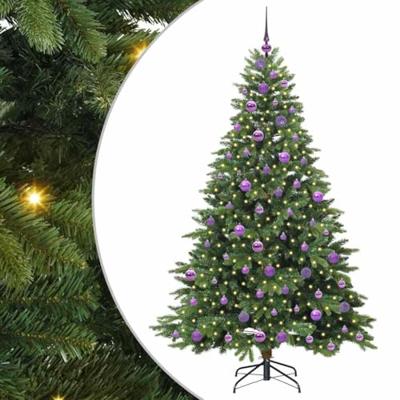 Kunstkerstboom met 300 LED met standaard Groen 180 cm PE en PVC