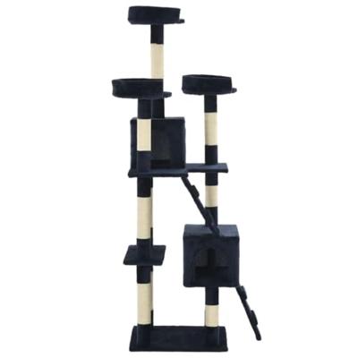 VidaXL Kattenkrabpaal met sisal krabpalen 170 cm blauw