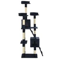 VidaXL Kattenkrabpaal met sisal krabpalen 170 cm blauw - thumbnail