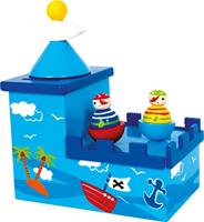 Small Foot Houten Muziekdoos en Spaarpot Piraat - thumbnail