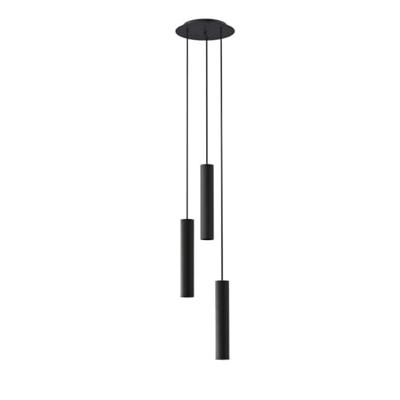 Lyora Zwarte hanglampBaton 3-lichts - 7856