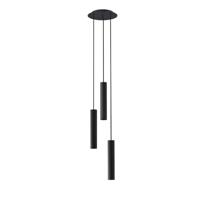 Lyora Zwarte hanglampBaton 3-lichts - 7856 - thumbnail
