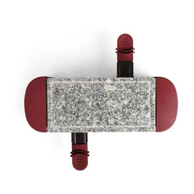 LIVOO DOC156RC - Raclettemachine 2 personen - 350W - Afneembare granieten bak - Antislipvoetjes - Chilirood