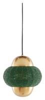 Light & Living Hanglamp 'Cetara' Kralen, 26cm, kleur Donkergroen/Brons - thumbnail