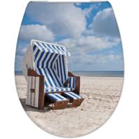 Cedo Strandkorb Toiletzitting met Softclose en Universele Pasvorm - thumbnail