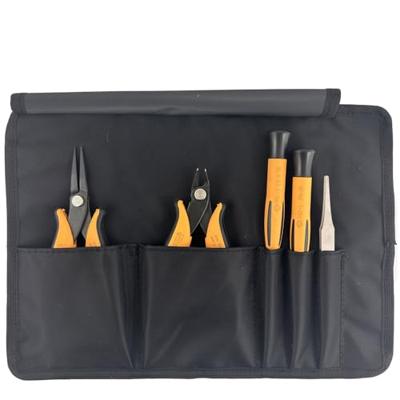 Piergiacomi Set van 5 verschillende handgereedschappen (1 pincet, 1 zijkniptang, 1 tang en 2 schroevendraaiers) - PG-KIT5-1