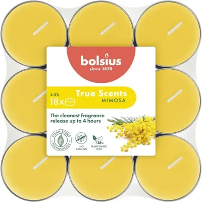 Bolsius Geurtheelichten 4u True Scents Mimosa
