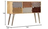 VidaXL Dressoir 120x30x75 cm massief mangohout - thumbnail