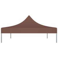 VidaXL Partytentdak 270 g/m² 4x3 m bruin - thumbnail