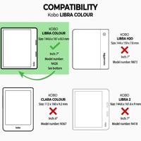 Lunso Kobo Libra Colour hoes (7 inch) - sleepcover - Lichtroze - thumbnail