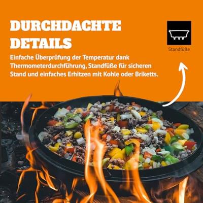 Dutch oven FT-12 met pootjes 10.8 liter - Petromax Dutch oven FT-12 met pootjes 10.8 liter - Petromax