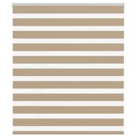 VidaXL Zebra blind 120x100 cm stofbreedte 115,9 cm polyester zandbruin - thumbnail