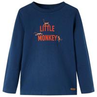 VidaXL Kindershirt met lange mouwen 104 marineblauw - thumbnail