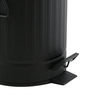 MSV badkamer|toilet pedaalemmer - zwart - 3L - 17 x 26 cm - Toilet - thumbnail