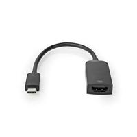 Nedis USB-C™ Adapter | USB 3.2 Gen 1 | USB-C™ Male | HDMI™ Output | 4K@60Hz | 0.20 m | Rond | Vernikkeld | PVC | Zwart | Doos - CCGB64652BK02 - thumbnail