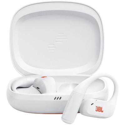 JBL Endurance Peak 4 noise-cancelling in-ear true wireless sportoordopjes met Bluetooth, 48 uur batterijduur, TwistLock secure fit, IP68 water- en stofdicht, JBL Pure Bass Sound, wit