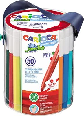 Viltstift Carioca Jumbo maxi assorti set à 50 stuks
