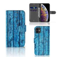 Apple iPhone 11 | Book Style Case | Wood Blue - thumbnail