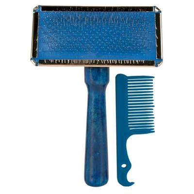 TRIXIE SLICKERBORSTEL HOUTEN GREEP / METALEN PINNEN ASSORTI 14X11 CM 3 ST