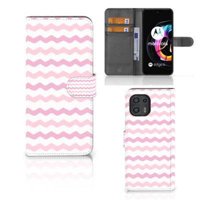 Motorola Edge 20 Lite | Telefoon Hoesje | Waves Roze