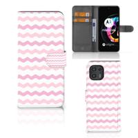 Motorola Edge 20 Lite | Telefoon Hoesje | Waves Roze - thumbnail