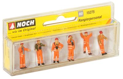NOCH 15275 H0 Rangeerpersoneel figuren Staand, Geverfd