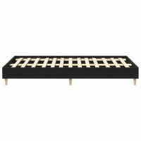 Bedframe Zwart eiken 120 x 190 cm Bewerkt hout - thumbnail