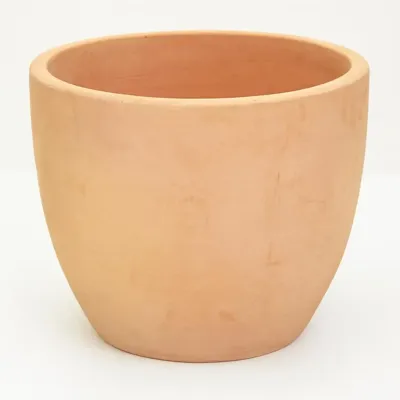 Mcollections Bloempot Egg - Ø25 × H22 cm - Clayfibre - Whitewash