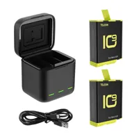 Telesin Triple Battery Charger Box + 2x accu - GoPro 9/10/11/12 - thumbnail