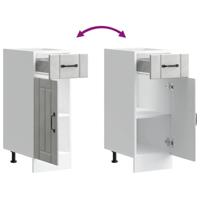 Keuken onderkast Lucca bewerkt hout betongrijs - thumbnail