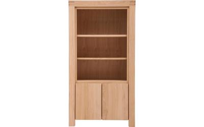 Goossens Boekenkast Clear, 100 cm breed, 2 deuren, 3 open vakken