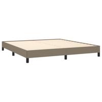 Bedframe zonder matras stof taupe 180x200 cm - thumbnail