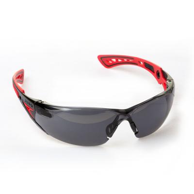 Bollé RUSH+ smoke platinum veiligheidsbril zwart/rood