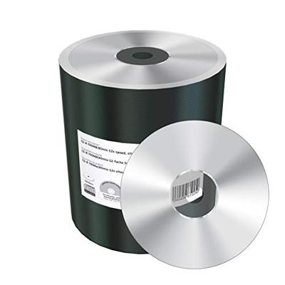 CD-R 700MB|80min 52x schrijfsnelheid, zilver, onbedrukt/blank, pak van 100 in folie (krimp)