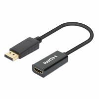 Manhattan 153713 DisplayPort Adapter [1x HDMI-bus - 1x DisplayPort stekker] Zwart 15 cm - thumbnail