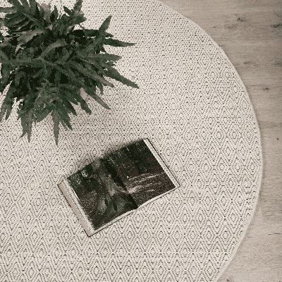 Nohr Rond Vloerkleed 'Turell' 200cm, kleur Beige