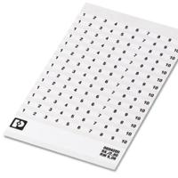 Phoenix Contact 0804280:0001 Klemmarkering Wit 10 stuk(s) - thumbnail